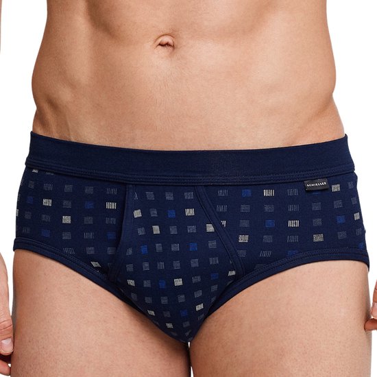 Lot de 4 slips de sport Schiesser Cotton Essentials fines côtes