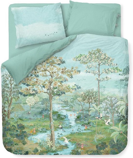 Pip Studio Pip Paradise kussensloop - Groen - 60x70