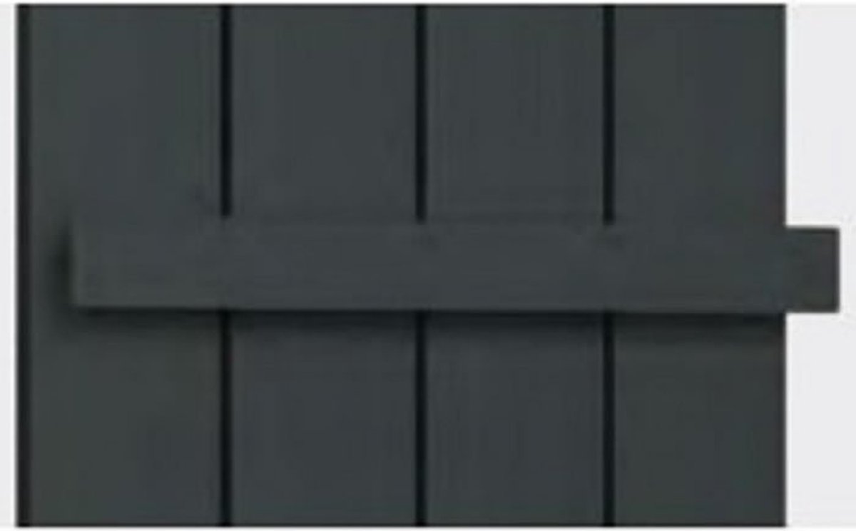 Eastbrook- single flat style handdoekhanger mat antraciet 66cm