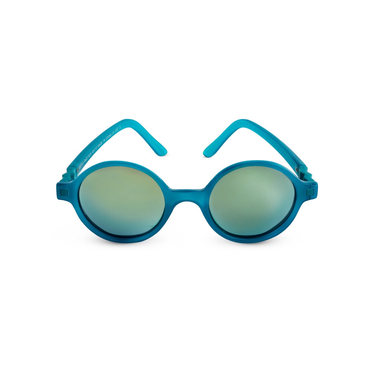 Ki Et La - UV-beschermende zonnebril voor kinderen - Rozz - Pauw groen - maat Onesize (6-9yrs)