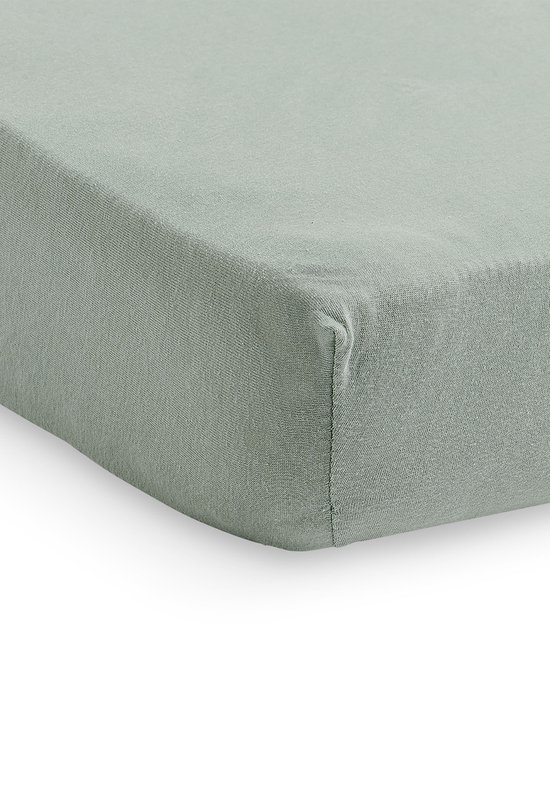 Jollein - Baby Hoeslaken Ledikant Jersey (Ash Green - 2 Stuks) - Katoen - 60x120cm