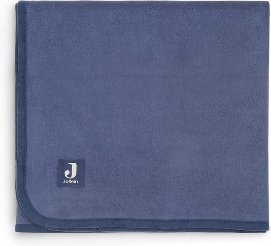 Jollein Deken Ledikant 100x150cm - Jeans Blue