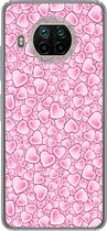 Telefoonhoesje Geschikt voor Xiaomi Mi 10T Lite 5G hoesje - Meiden - Hartjes - Roze - Patronen - Girl - Kindje - Kinderen - Siliconen Telefoonhoesje