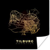 Affiche Plan de la ville - Tilburg - Carte - Carte - 50x50 cm
