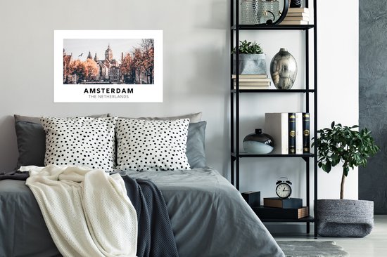 Affiche Amsterdam - Pays- Nederland - Pont - 90x60 cm