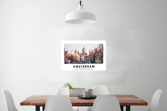 Affiche Amsterdam - Pays- Nederland - Pont - 90x60 cm