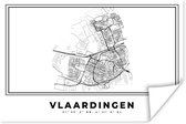 Poster Stadskaart – Zwart Wit - Kaart – Vlaardingen – Nederland – Plattegrond - 60x40 cm