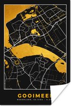 Poster Kaart - Plattegrond - Stadskaart - Nederland - Gooimeer - 40x60 cm