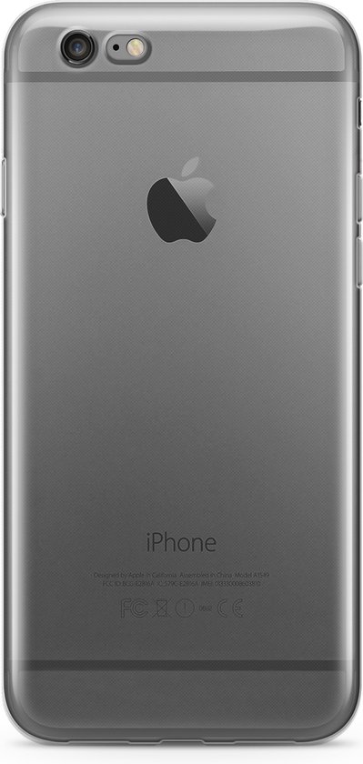 Mobigear Doorzichtig Hoesje geschikt voor Apple iPhone 6 Telefoonhoesje Flexibel TPU | Mobigear Basics Backcover | Doorzichtig Telefoonhoesje iPhone 6 | iPhone 6 Case | Back Cover - Transparant