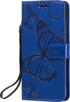 Mobigear Telefoonhoesje geschikt voor Nokia 1.3 Hoesje | Mobigear Butterfly Bookcase Portemonnee | Pasjeshouder voor 2 Pasjes | Telefoonhoesje voor Pinpas / OV Kaart / Rijbewijs - Blauw