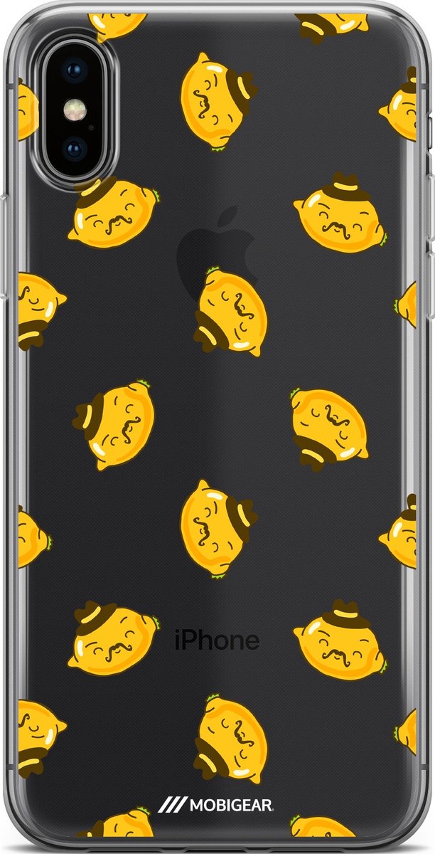 Apple iPhone XS Max Hoesje - Mobigear Design - Serie - TPU Backcover - Lemon - Hoesje Geschikt Voor Apple iPhone XS Max