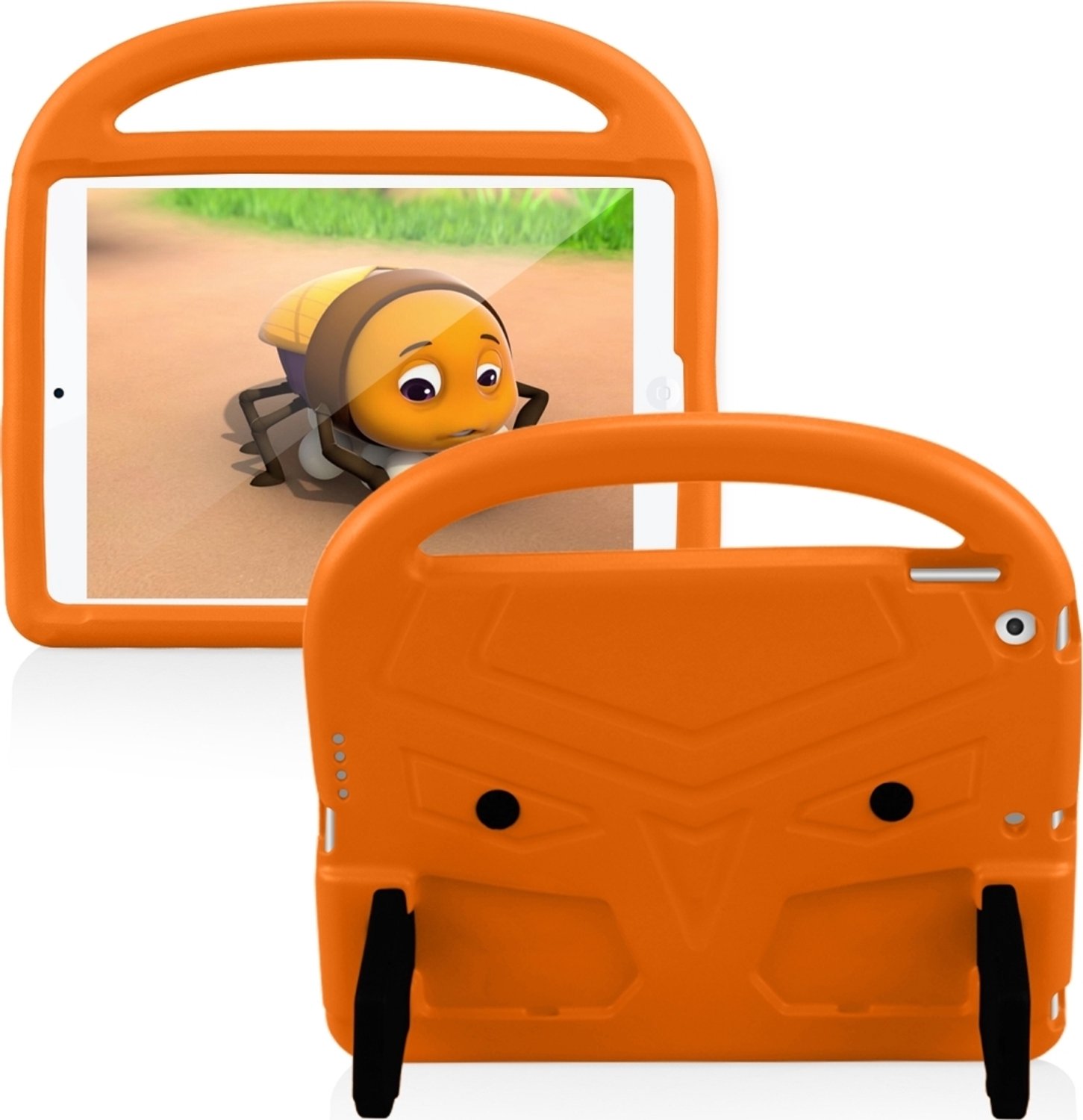 Mobigear Buddy - Apple iPad 9 (2021) Kinder Tablethoes met Handvat - Oranje