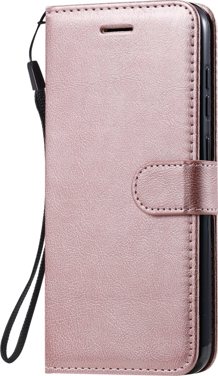 Mobigear Telefoonhoesje geschikt voor Nokia 2.3 Hoesje | Mobigear Premium Bookcase Portemonnee | Pasjeshouder voor 2 Pasjes | Telefoonhoesje voor Pinpas / OV Kaart / Rijbewijs - Roségoud