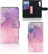 Telefoonhoesje Xiaomi Mi Note 10 Lite Flipcase Pink Purple Paint