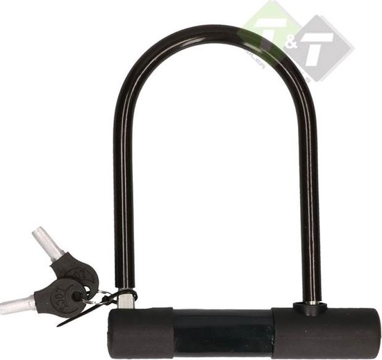 Stahlex Beugelslot - Veiligheidscategorie B - 15 x 18.5 cm - Inclusief 2 sleutels - Zwart van Stahlex — afbeelding 2
