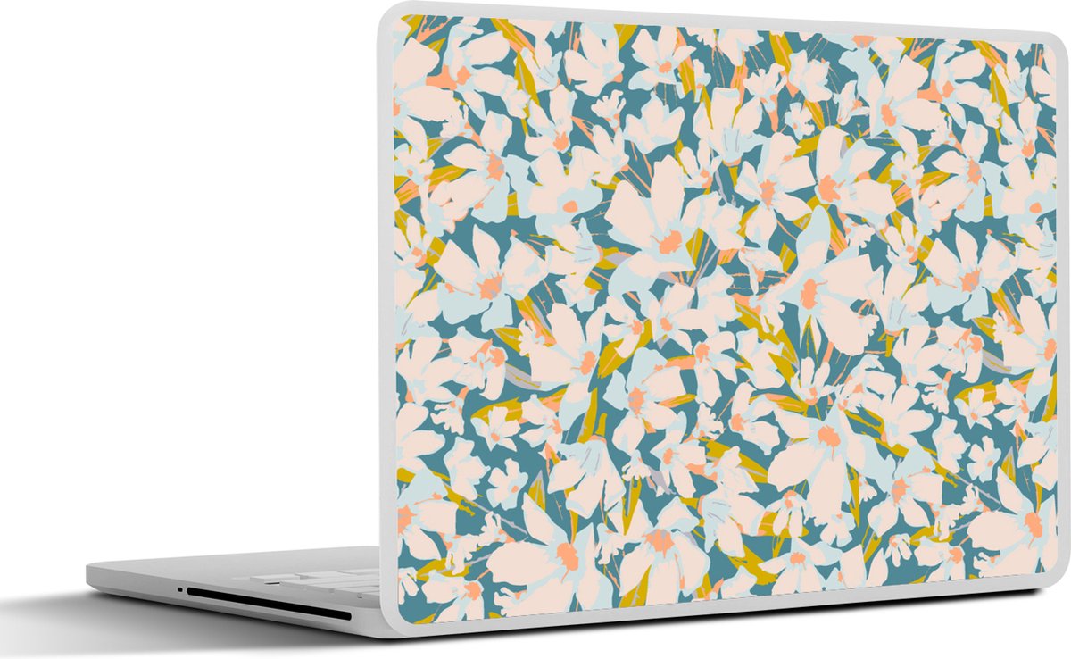 Laptop sticker - 13.3 inch - Flora - Bloemen - Lente - 31x22,5cm - Laptopstickers - Laptop skin - Cover