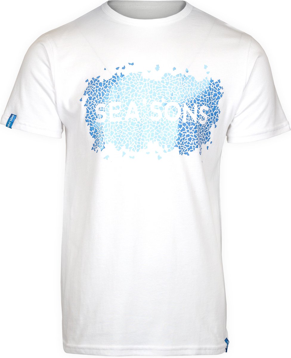 SEA'SONS - Kids T-Shirt unisex - Kleurveranderend - Blauw - Maat 140