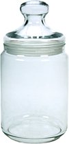 Luminarc Club Candy pot - Pot de rangement en verre avec couvercle en verre - Verrouillable - 1 litre
