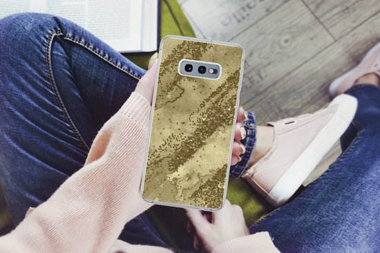 Coque Samsung Galaxy S10e - Glitter - Or - Abstrait - Coque de téléphone en Siliconen
