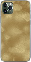 Geschikt voor iPhone 11 Pro Max hoesje - Goud - Verf - Abstract - Siliconen Telefoonhoesje