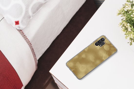 Coque Samsung Galaxy A32 5G - Or - Peinture - Abstrait - Coque de téléphone en Siliconen