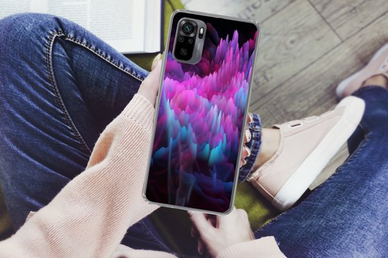 Coque Xiaomi Redmi Note 10 - Fumée - Teinture - Abstrait - Coque de téléphone en Siliconen