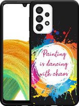 Hoesje Zwart Geschikt voor Samsung Galaxy A33 Painting