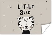 Poster Little star - Kinderen - Quotes - Spreuken - Kids - Baby - Kindje - 180x120 cm XXL - Poster Babykamer