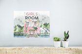 Poster Girls room - Quotes - Spreuken - Kinderen - Kids - Baby - Girls - 40x30 cm - Poster Babykamer