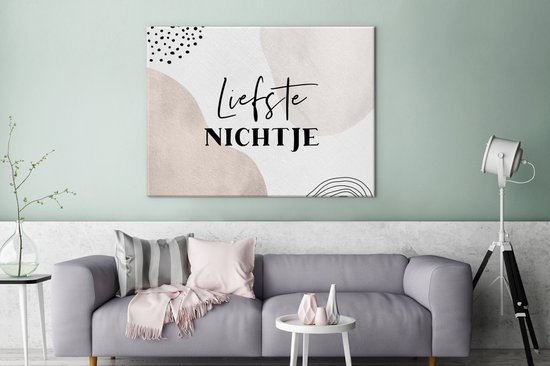 Citation Peinture sur Toile - Amour - Famille - 120x90 cm - Décoration murale