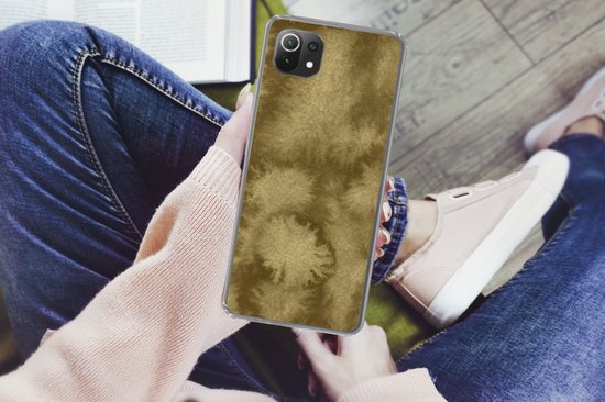 Convient pour coque Xiaomi 11T - Or - Peinture - Abstrait - Étui de téléphone en Siliconen