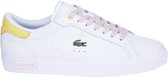 Lacoste Powercourt Wit-Roze Sneaker