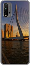 Geschikt voor Xiaomi Redmi 9T hoesje - Rotterdam - Zonsondergang - Erasmus - Siliconen Telefoonhoesje