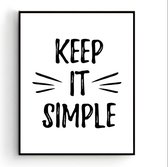 Poster Keep it simple / Motivatie / Teksten / 30x21cm