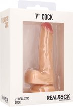 Realistic Cock - 7" - With Scrotum - Skin - Realistic Dildos skin