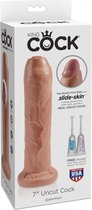 7" Uncut - Tan - Realistic Dildos flesh
