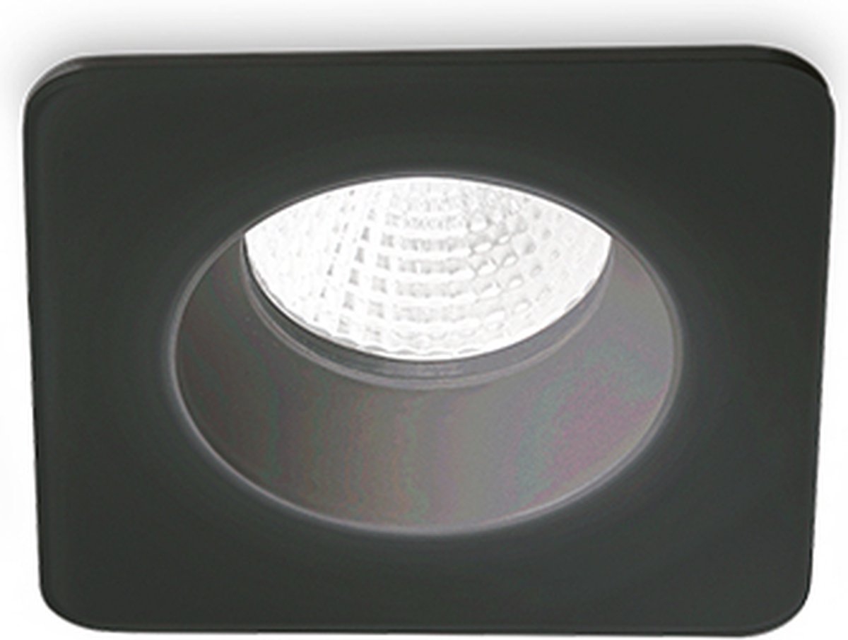 Ideal Lux Room-65 - Plafondlamp Modern - Zwart - H:5cm - Universeel - Voor Binnen - Aluminium - Plafondlampen - Slaapkamer - Kinderkamer - Woonkamer - Plafonnieres