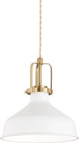 Ideal Lux Eris - Hanglamp Modern - Wit - H:210cm   - E27 - Voor Binnen - Metaal - Hanglampen -  Woonkamer -  Slaapkamer - Eetkamer