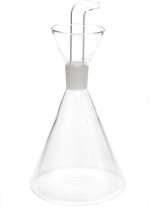 Glazen olie fles met schenktuit 150 ml - Olieflessen
