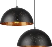 Hanglamp-Dome hangende hanglamp - 2 stuks-metaal