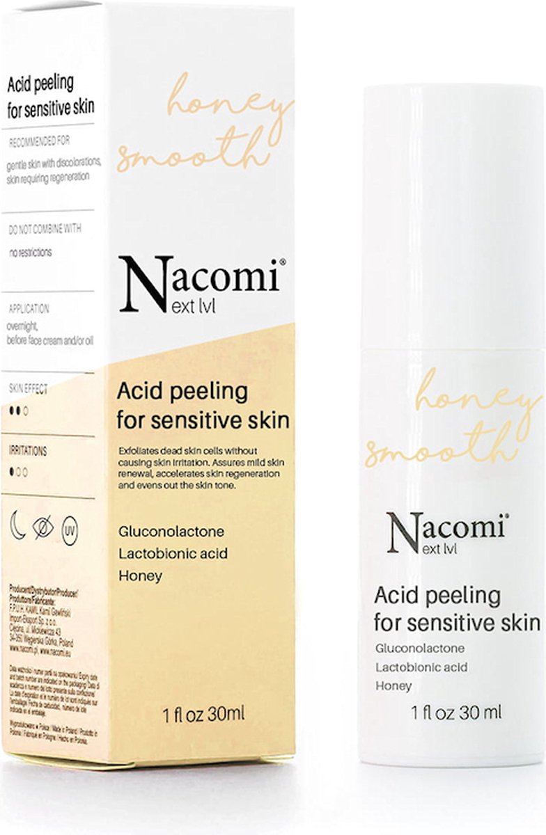 Nacomi Next Level Zuur Peeling Voor De Gevoelige Huid 30ml.