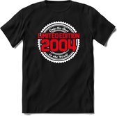 2004 Limited Edition | Feest Kado T-Shirt Heren - Dames | Wit - Rood | Perfect Verjaardag Cadeau Shirt | Grappige Spreuken - Zinnen - Teksten | Maat XL