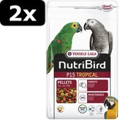 2x NUTRIBIRD P15 TROPICAL 1KG