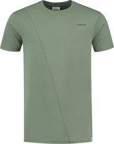Purewhite -  Heren Regular Fit   T-shirt  - Groen - Maat XL