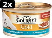 2x GOURMET GOLD FIJN ZALM 24X85GR