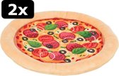 2x # PLUCHE PIZZA 26CM