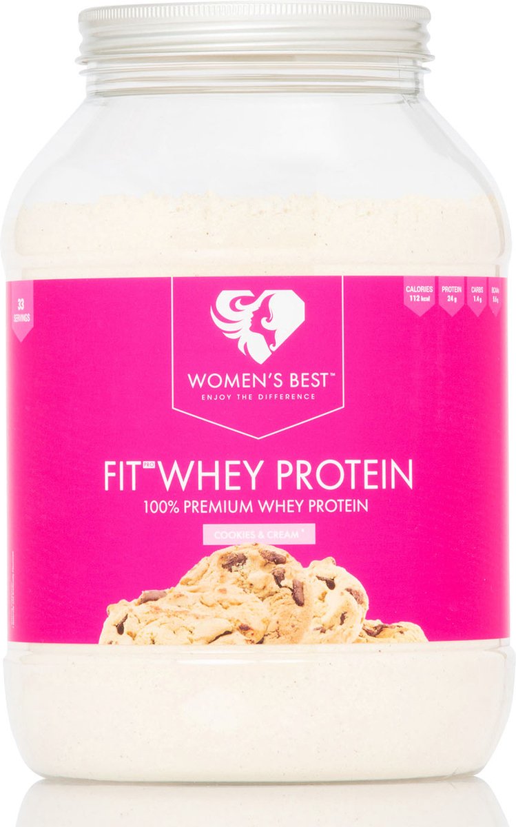 Womens Best Fit Whey Protein - Proteine Poeder - Eiwitshake - 1000 gram (33 shakes) - Cookies & Cream