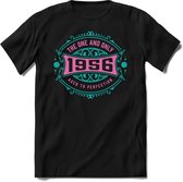 1956 The One And Only | Feest Kado T-Shirt Heren - Dames | Cobalt - Licht Roze | Perfect Verjaardag Cadeau Shirt | Grappige Spreuken - Zinnen - Teksten | Maat L