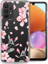 iMoshion Hoesje Geschikt voor Samsung Galaxy A33 Hoesje Siliconen - iMoshion Design hoesje - Roze / Blossom Watercolor