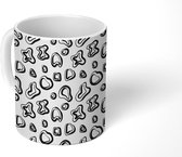 Mok - Koffiemok - Golven - Druppel - Abstract - Patroon - Mokken - 350 ML - Beker - Koffiemokken - Theemok